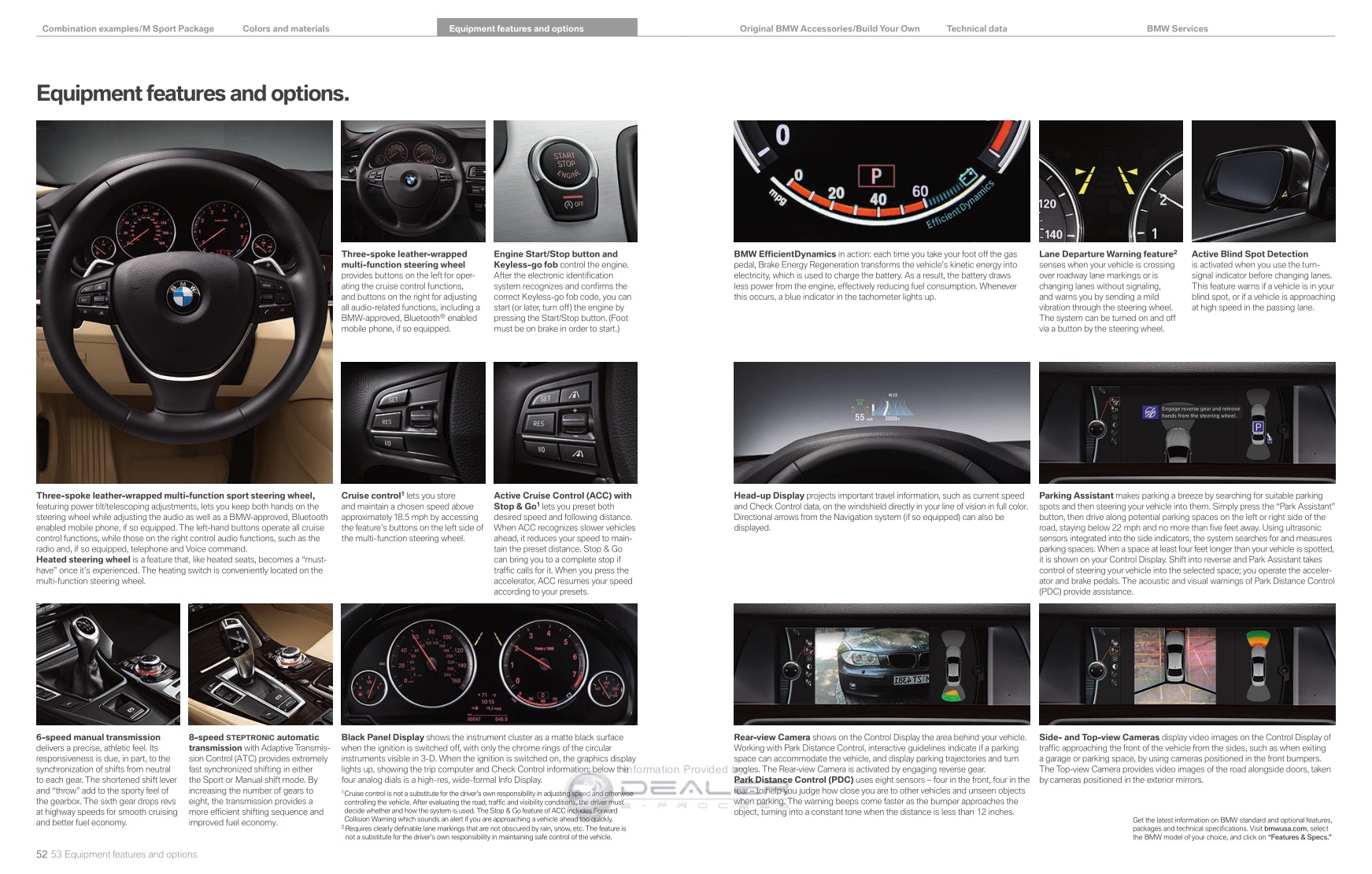 2012 BMW 5-Series Brochure Page 29